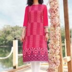 Women's Printed Cotton Blend Kurti – Breathable Cotton Fabric for Summer