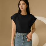 Women's Trendy Black Sleeveless Top for Women