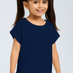 Stylish Casual Solid Blue T-Shirt for Kids